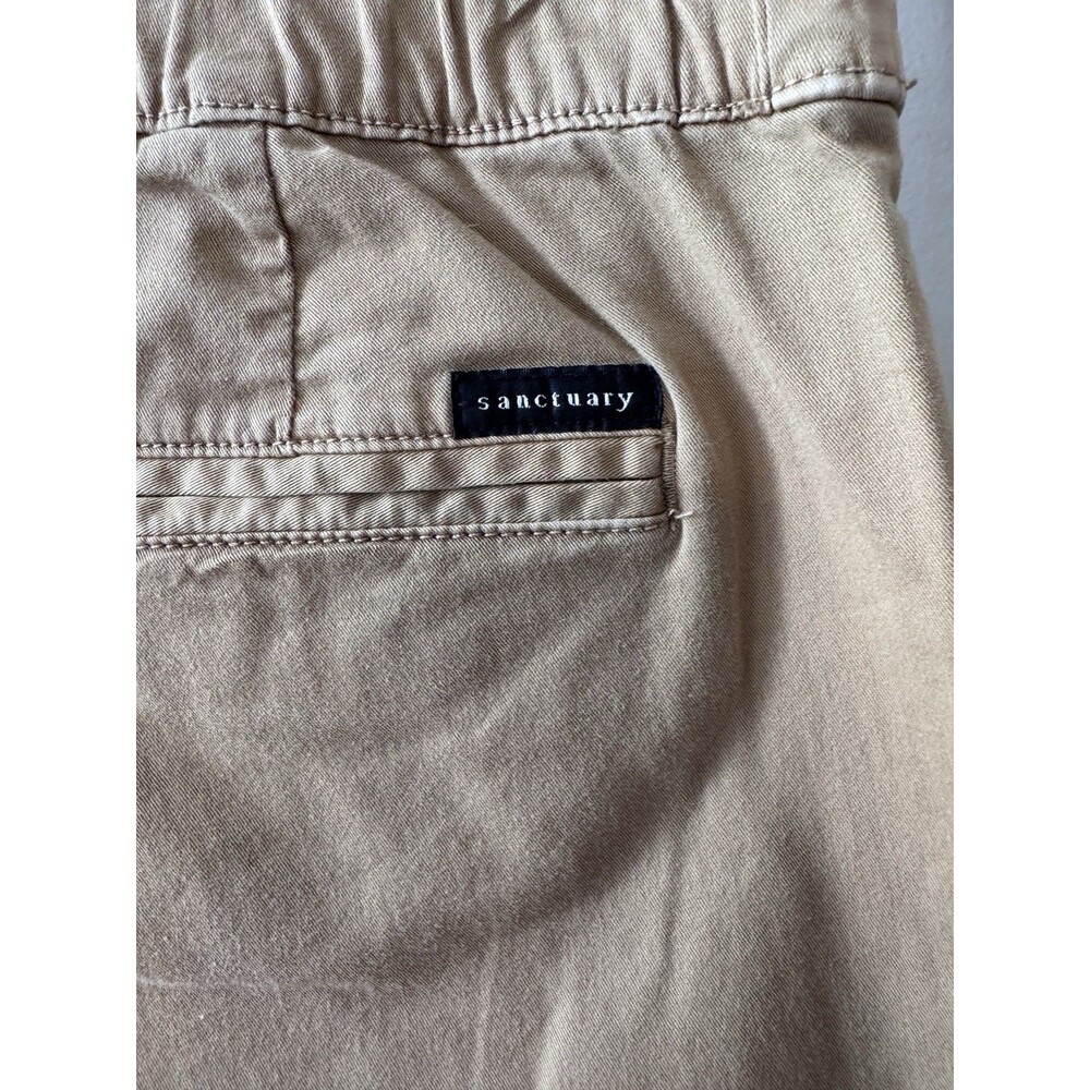 Sanctuary Pants, Men's Size 27, Khaki, Straight, Cargo Joggers, Side Pockets - Picture 2 of 7